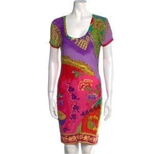 Vintage‎ Versace Mare Bodycon Mini Dress, IT size 44 (L)